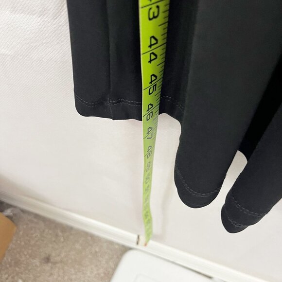 Maggie Barnes Black Ruched Sleeveless Scoop Neck Midi Dress Cocktail Size 0X - Picture 5 of 5